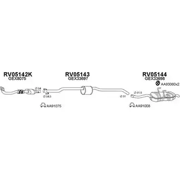 Система выпуска ОГ VENEPORTE 9SOX2 2696359 050017 B0 4DH изображение 0