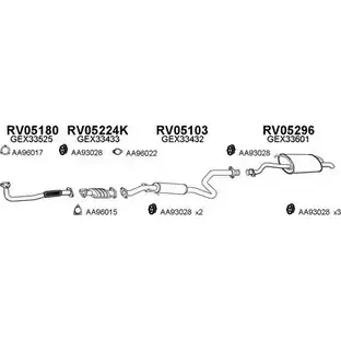 Система выпуска ОГ VENEPORTE 050068 MPPP7GH BXI8 XN 2696409 изображение 0