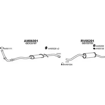 Система выпуска ОГ VENEPORTE 060004 2696455 HERI8 C A79QEWM