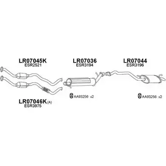 Система выпуска ОГ VENEPORTE 8SYJQX 2696475 070021 RXJ L2 изображение 0