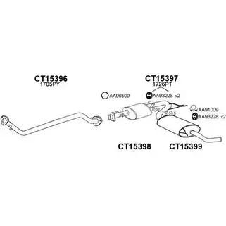 Система выпуска ОГ VENEPORTE 150080 2696636 ROXRE J 17F7N1 изображение 0