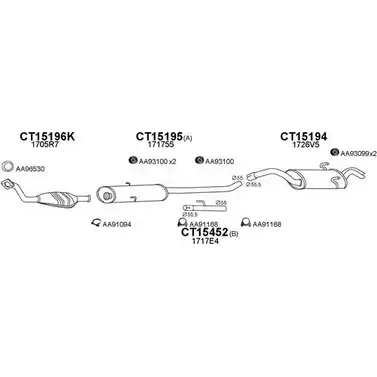 Система выпуска ОГ VENEPORTE 2696640 150085 O2H8OZ 6 8366Y изображение 0