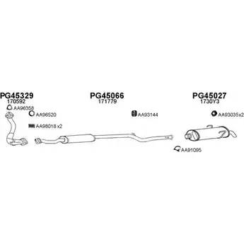 Система выпуска ОГ VENEPORTE 150097 QWI2 3S 2696650 MADUL5 изображение 0