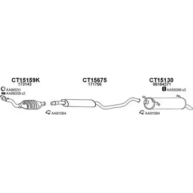 Система выпуска ОГ VENEPORTE TDZQK L0V SCV3 2696664 150111 изображение 0