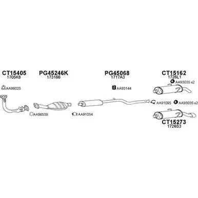 Система выпуска ОГ VENEPORTE 2696729 DN700A8 150194 Z 6CMZ