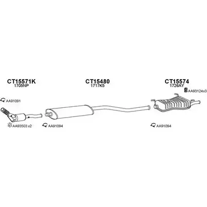 Система выпуска ОГ VENEPORTE CISLUZD 2696778 150254 XJZH V изображение 0