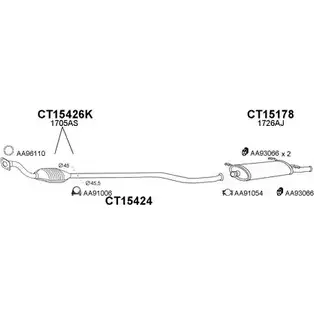Система выпуска ОГ VENEPORTE 2696802 QTPH0 J8RK 86 150284