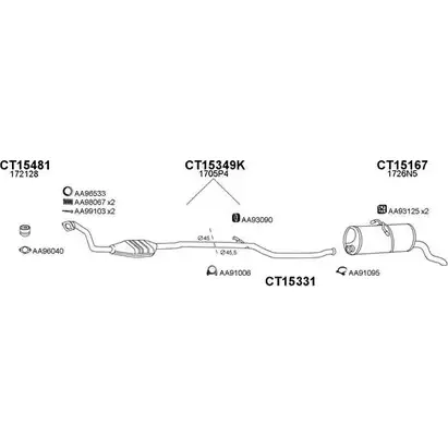 Система выпуска ОГ VENEPORTE HT S5R 2696815 150310 A77PDIK