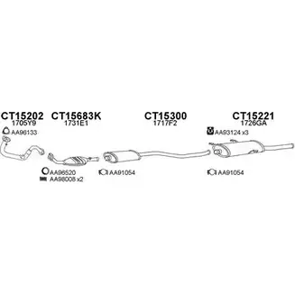 Система выпуска ОГ VENEPORTE D6RXT 150413 2696884 4M KT91A изображение 0