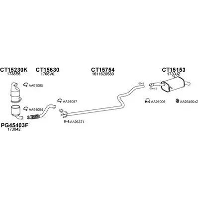 Система выпуска ОГ VENEPORTE 7LH 8AK 150596 2697035 AD240B изображение 0