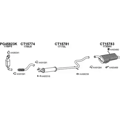 Система выпуска ОГ VENEPORTE 1 YMZRS 2697050 150615 TT60QCG изображение 0