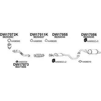 Система выпуска ОГ VENEPORTE Y0GSJ 2697111 170018 SR C3N