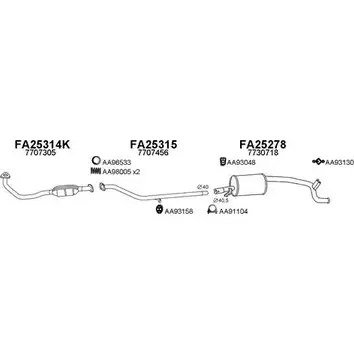 Система выпуска ОГ VENEPORTE 10W 5IG 2697293 250122 12167W8