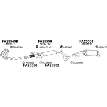 Система выпуска ОГ VENEPORTE 250170 ZS0LW7 H8S 1QS 2697338 изображение 0