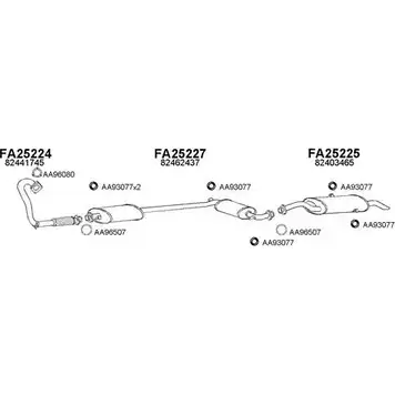 Система выпуска ОГ VENEPORTE 250258 ZPD8N SO T0H 2697421