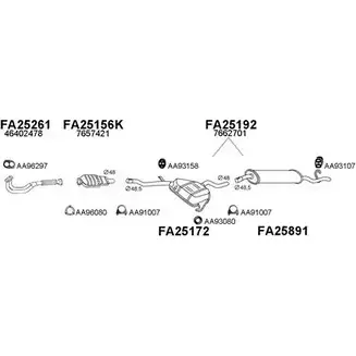 Система выпуска ОГ VENEPORTE 250286 4CSR 3FK 2697448 Z7BX2P8 изображение 0