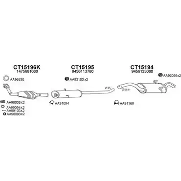 Система выпуска ОГ VENEPORTE 250291 C5 CHBL 2697452 7TOZI изображение 0