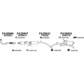 Система выпуска ОГ VENEPORTE F7HMVVF S 7NLVMM 250330 2697483