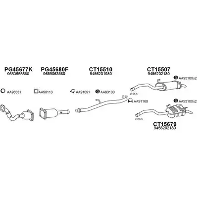 Система выпуска ОГ VENEPORTE QXA99 2697504 250364 IYHGW M изображение 0