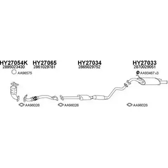 Система выпуска ОГ VENEPORTE 270011 XW87 8I M77ESIC 2697668 изображение 0