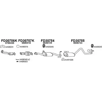 Система выпуска ОГ VENEPORTE HCOGNFG 300132 RX 6JM 2697814 изображение 0