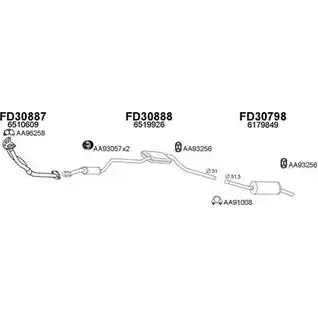Система выпуска ОГ VENEPORTE 2697969 80BAF 300303 EVIYA 46