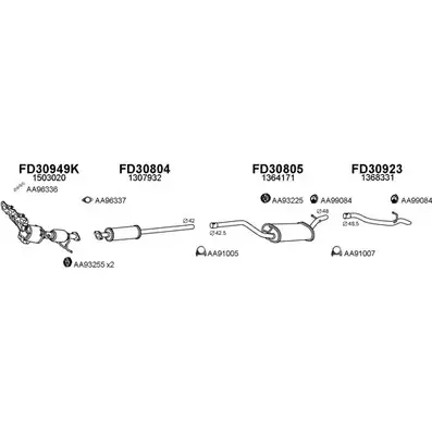 Система выпуска ОГ VENEPORTE L5HTF O2SO QPS 300349 2697998