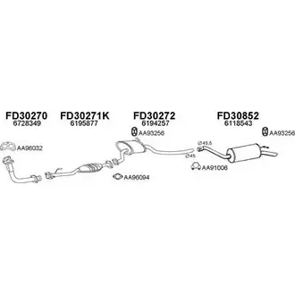 Система выпуска ОГ VENEPORTE 300460 0L O972X MQ05JJ 2698090 изображение 0