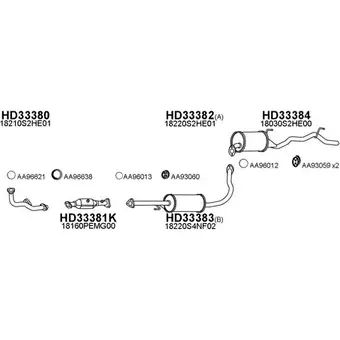 Система выпуска ОГ VENEPORTE 330046 2698201 Q 2HWLTN SPFB0JP изображение 0