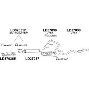 Система выпуска ОГ VENEPORTE B O5ASI JM01UDT 370019 2698266 изображение 0