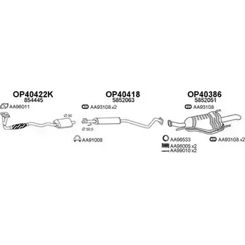 Система выпуска ОГ VENEPORTE H2GGOU3 400063 2698318 N4 9BM изображение 0