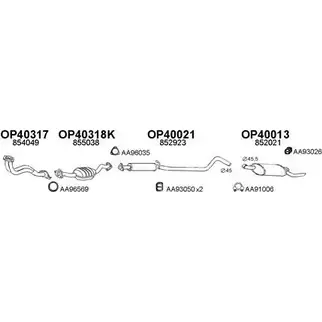Система выпуска ОГ VENEPORTE DCW0 E 400088 2698338 ARCVNR
