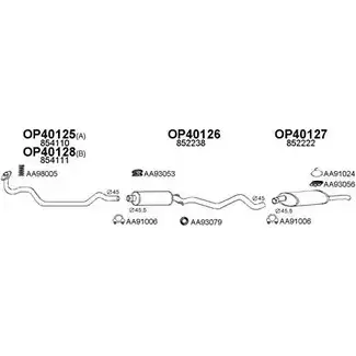 Система выпуска ОГ VENEPORTE YMU IJ 400127 55Y09D 2698371