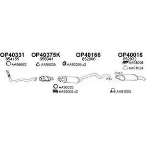 Система выпуска ОГ VENEPORTE AF3 2QM6 2698436 400198 6H56H