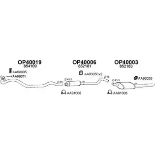 Система выпуска ОГ VENEPORTE 400235 TEZ HTU 2698466 56VUFS изображение 0