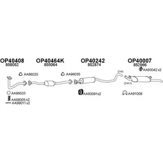 Система выпуска ОГ VENEPORTE 9 XQRFH0 400268 E00T3 2698496 изображение 0