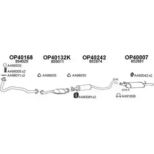 Система выпуска ОГ VENEPORTE 2698497 400269 20GKDX 4 X530NR