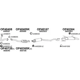 Система выпуска ОГ VENEPORTE 2698544 46I72R VCJ8 Q5E 400325 изображение 0