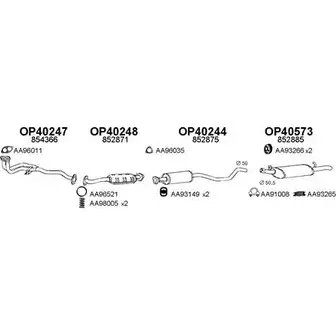 Система выпуска ОГ VENEPORTE FXMO EG9 400345 9NK0AF 2698560 изображение 0