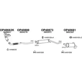 Система выпуска ОГ VENEPORTE K4V47 400371 2698581 5 UC84 изображение 0