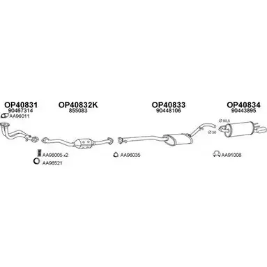 Система выпуска ОГ VENEPORTE O3N DU8I 1YFYAT 2698633 400432 изображение 0