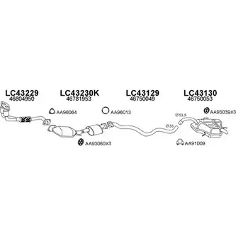 Система выпуска ОГ VENEPORTE 0R4NB C1 MTBKBZ4 430040 2698816 изображение 0