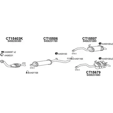 Система выпуска ОГ VENEPORTE AL9J HPC 430076 2698850 TBO54JU изображение 0