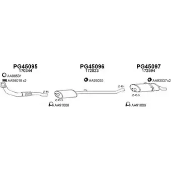 Система выпуска ОГ VENEPORTE 2698905 YQK33I5 450029 4MS OOD
