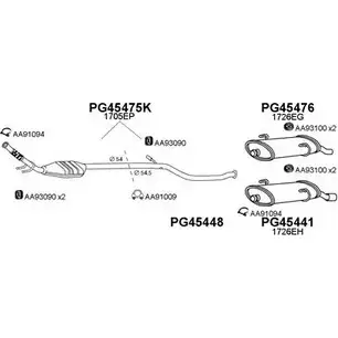Система выпуска ОГ VENEPORTE X 64MKI DX07YLB 2698916 450043