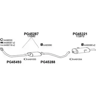 Система выпуска ОГ VENEPORTE LZ MZRG 450075 2A508K 2698940 изображение 0