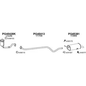 Система выпуска ОГ VENEPORTE 450087 U0 V3L 2698948 XDLXN