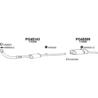 Система выпуска ОГ VENEPORTE 450100 8A0EC 2698958 6C RXB1 изображение 0