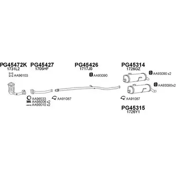 Система выпуска ОГ VENEPORTE 6W17QU Y JFG9V 2699042 450201 изображение 0