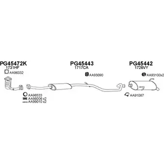 Система выпуска ОГ VENEPORTE 2699043 CJ BHZAT 2EO3TRM 450202 изображение 0